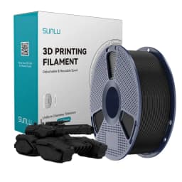 SUNLU 1KG PLA 3D Printer Filament 1.75mm Neatly Wound 3D Printing Filament Fit Most FDM 3D Printers, 1kg Spool (2.2lbs)