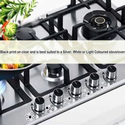 2pcs Flame Indicating Stickers Flame Indicators Ring Stove Labels Oven Replacement Adhesive Knob Symbols Cooktop Hob Cooker