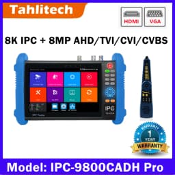 IPC-9800MOVTADHS Pro IPC Tester Support 8K IPC Camera And VGA 8MP AHD CVI TVI Test Wifi PTZ Cable Tester HDMI PoE CCTV Tester