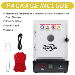 Industrial & Household Jewelry Casting Machine 1150℃ Oven Incubator Furnace With Visualization Window Burnout Equipment 1500W
