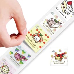 500Pcs/Roll Kawaii Cat Dessert Stickers, Cute Cake - Themed Cartoon Decals for DIY, Journal & Gift Decor