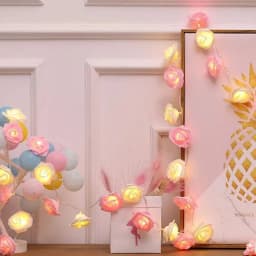 Rose Flower LED String Lights USB/AA Battery Powered Fairy Lighting for Wedding Home Party Birthday Festival Decorations