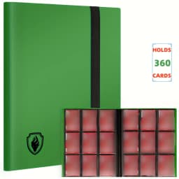 9 Pocket Trading Card Binder Holds 360 Cards, Sleek Side-Loading Card Album, Sturdy Card Collection Folder for TCG