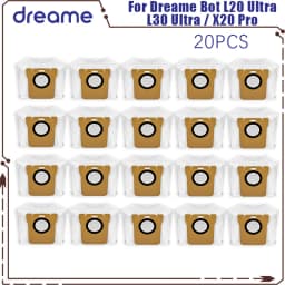 Dreame Bot L20 Ultra / L30 Ultra / X20 Pro Supplies Accessories Main Side Brush Mop Cloths Hepa Filter Dust Bags Parts