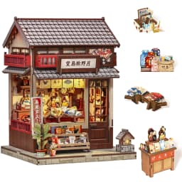 Original CUTEBEE Book Nook Kit DIY Doll House Bookshelf Insert Amazing Gift for Child Morita-Ya Japanese Style DIY Miniature Toy
