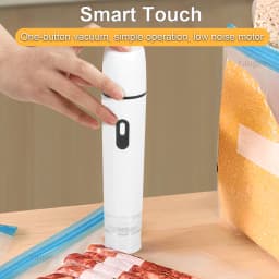 Electric Vacuum Sealer Pump Handheld Air Pump for Food Fresh-Keeping Home Portable Rechargeable Automatic Sealing Machine