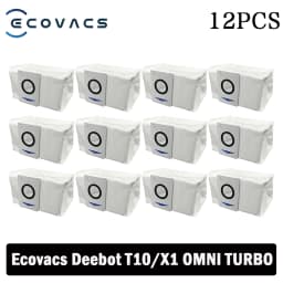 Ecovacs Deebot X1 OMNI / T10 OMNI Robot Vacuum Cleaner Spare Parts, Rubber / Side Brush, Cover,Hepa Filter, Mop Rag, Dust Bag