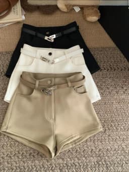 Khaki Elastic Casual Shorts Women's Spring Summer New Style Hot Girl High Waist Slimming Leg Lengthening A-Line Shorts