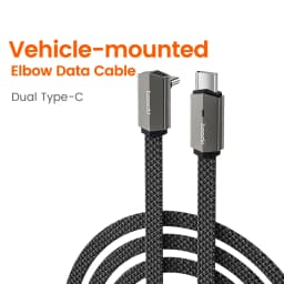 Toocki PD 60W USB C To USB C Cable 90° Elbow Cable Fast Charge For iPhone 16 15 Pro Samsung S24 USB C To iPhone For 8-14 Series