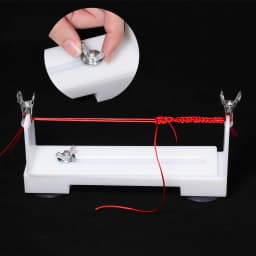 19.8x4.5x8cm Bracelet Weaving Loom Braiding Frame Plastic Handmade Fixed Tool for DIY Braided Rope Artifacts Bracelet Red Rope