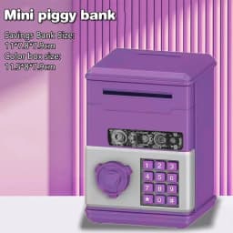 Mini smart password piggy bank ATM children's creativity can only enter but not exit piggy bank toys holiday gifts