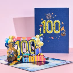 Anniversary Card, Pop Up 1st 18th 21th Birthday Card, Anniversary Number Greeting Cards for Wedding Wife Husband Girlfriend