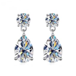 SG 3CT 925 Sterling Silver Moissanite Earrings For Women Men Zircon Drop Earrings Minimalist Fine Jewelry D VVS1 Diamond Gift