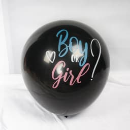 36-inch Black Gender Reveals Balloon Boy or Girl Boys and Girls Set Up Large Balloons