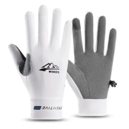 Summer Ice Silk Men Gloves Thin Light Sports Driving Fingerless Outdoors Fishing Women Cycling Run Non-Slip Touchscreen Gloves