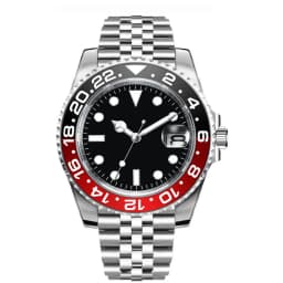 DIY Custom Logo 40MM Sapphire 8215Automatic NH35 Mechanical MensRelogio Masculino WristWatch Ceramic PT5000 10Bar Luminous