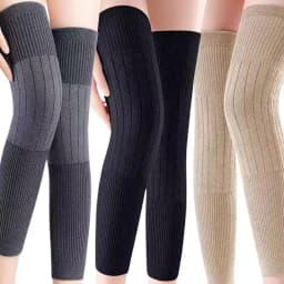 HOT Winter Thicken Warm Kneepad Leg Guard Women Men Windproof Coldproof Leg Warmers KneeCap Leg Sleeves Sports Knee Protector