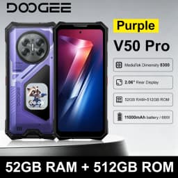 Global version DOOGEE V50 Pro Rugged Smartphone 5G 6.78" FHD+ Display 120Hz 52GB+1TB 11000mAh 200MP NFC Android 16 Mobile Phone