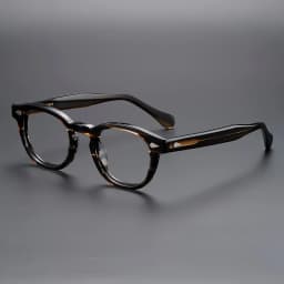MOSCOT Style LEMTOSH Glasses Luxury Classic Tortoise Black Round Vintage Acetate Frame Unisex Celebrity Inspired Eyewear