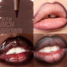 Plush Lip Brush Head Cherry Red Lip Liner Lip Contour Tint Lipstick Pencil Waterproof Velvet Brown Matte Lipliner Pencil Makeup