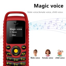SERVO B25 Ultra Mini Mobile Phone 2 SIM Standby 2G Network Call Recording Magic Voice Blacklist Feature Smaller Backup Cellphone