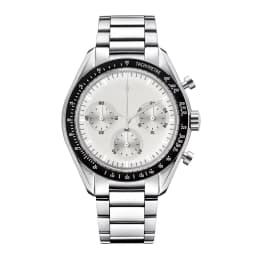 Custom Logo Diy Glow Watchs 40mm Vk63 Quartz Movement Watch Man Waterproof Mens Quality Luxury Mineral Glass Time Running Second