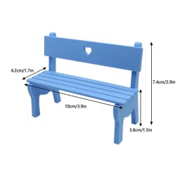1:12 Dollhouse Mini Park Table Chair Miniature Bench Stool Rocking Chair Dolls House Furniture Accessories Kids Pretend Play Toy