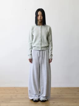 Unique SEI Street Style Korean Lazy Star Embroidery Striped Sweatpants Casual Slimming Sports Long Trousers for Women