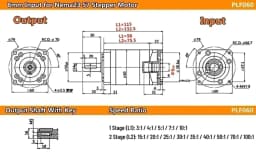 Nema23 Nema34 Planetary Gearbox Step-down Gearbox Motor Reducer Less 7 Arcmin for Stepper Motor 60/80/90 400W 750W Servo