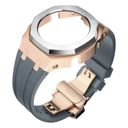 Mod Kit For Casioak GMAS2100 Stainless Steel metal Case Rubber Strap for Mod Kit GMA-S2100 4thGen Replacement shoc K Accessories