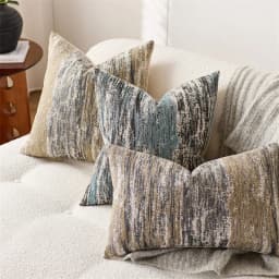 Jacquard Cushion Covers Chenille Striped Pillow Case Couch Home Textured Bed Pillowcases Accent Pillows Couch Home Decorative