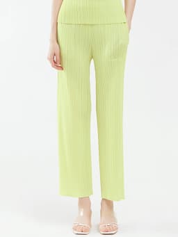 Spring Summer Autumn Women's Casual Elegant Miyake Designer Classical Loose Straight Pleated Pants High Waist Trousers In Stock