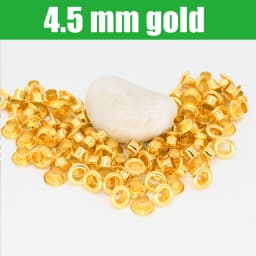 100sets 4mm Brass Eyelet with Washer Leather Craft Repair Grommet Round Eye Rings For Shoes Bag Clothing Leather Belt Hat