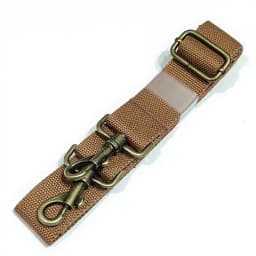 38cm Wide Polyester Cotton Bookbag Strap Military Green Canvas Single Shoulder Slant Cross Strap Bronze Hardware Accessory