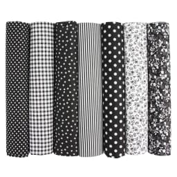7PCS 25 X 25cm/50 X 50cm Squares Cotton Craft Fabric Cloths for DIY Bundle Patchwork Quilting Sewing Scrapbooking Art Craft