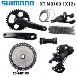 Shimano Deore XT M8100 1x12 Speed Groupset Crankset 165mm 170mm 175mm 32T 34T Rear Derailleurs SGS 118L Chain BB MT801 For MTB