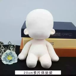 10-40cm Diy Doll Voxel Body Hand Made Nude Humanoid Doll Cut No Skeleton Non Attribute Plush Doll Desktop Decoration Toys Gifts