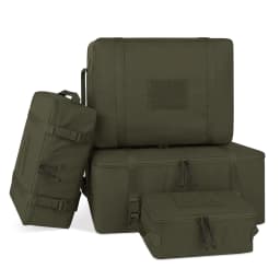 KRYDEX 4pcs Tactical Travel Packing Organizer Packing Cubes 70D Nylon Waterproof Luggage Bags Outdoor Modular Pouch Set
