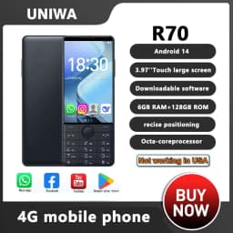 DOOV R70 4G Touch Screen Keypad Smartphone without Camera 6GB+128GB 2600mAh 4.0 Inch Android Hebrew keyboard Celltphone