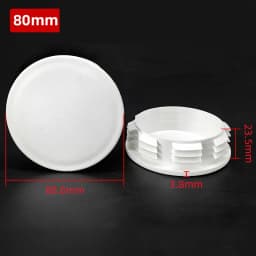 5~100Pcs 13mm~114mm White Round Plastic Blanking End Caps Chair Legs Tube Pipe Inserts Plug Bung Dust Cover Furniture Parts