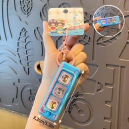 Monchhichi Keycap Clicker Anti Stress Key Cap Keyboard Fidgets Keychains Funny Squishy Bag Charms Accessories 몬치치 키링