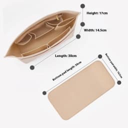 2Pcs Set Purse Organizer Insert for Handbags, Felt Bag Organizer for Tote & Purse, Tote Bag Organizer Insert, for LV Neverfull