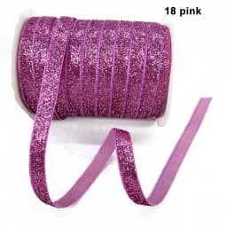 10Yard 20mm Multicolor Shimmer Glitter Ribbon Sparkle Velvet Ribbon for DIY Craft Christmas Gift Wrapping Hair Bow Wedding Decor