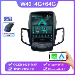 9.7" Android 16 Car Radio Carplay For Ford Fiesta Mk7 2009 2010 2012 2013 2014 2015 2016 Multimedia Player Stereo Screen DVD