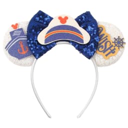 Cartoon Cute Mouse Ears 25th Anniversary Commemoration DIY Mouse Ears Magic Cruise Sparkle Bow DIY Headwear Adults Hairbands