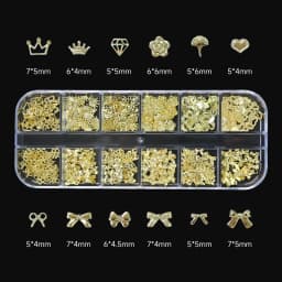 Nail Art Rhinestones Kit 2400pcs Nail Gems Ab Flatback Rhinestones Gems Stones with Storage Organizer for Design Bright Holiday