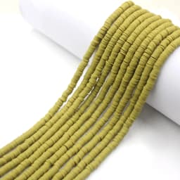 6mm 350pcs/lot Color Flat Round Polymer Clay Beads Loose Spacer Beads for Jewelry Making DIY Bracelet Necklace Earrings Design