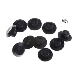 10Pcs M5-24 Practical Black Hex Socket Fasteners Screws Covers Caps Allen Bolt Screw Nut Round Head Cover Cap Protector