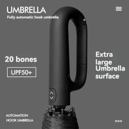 Fully Automatic Umbrella for Men And Women with Ring Buckle Design Large Rib Strong Sunshade Double Umbrella Folding Compact
