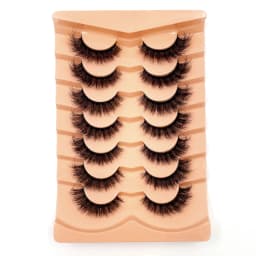 New 7 Pairs of Thick, 3D Simulation Mink Fur Fake Eyelashes Short, Dramatic Fake Eyelashes Wholesale Full Line Fake Eyelash Make